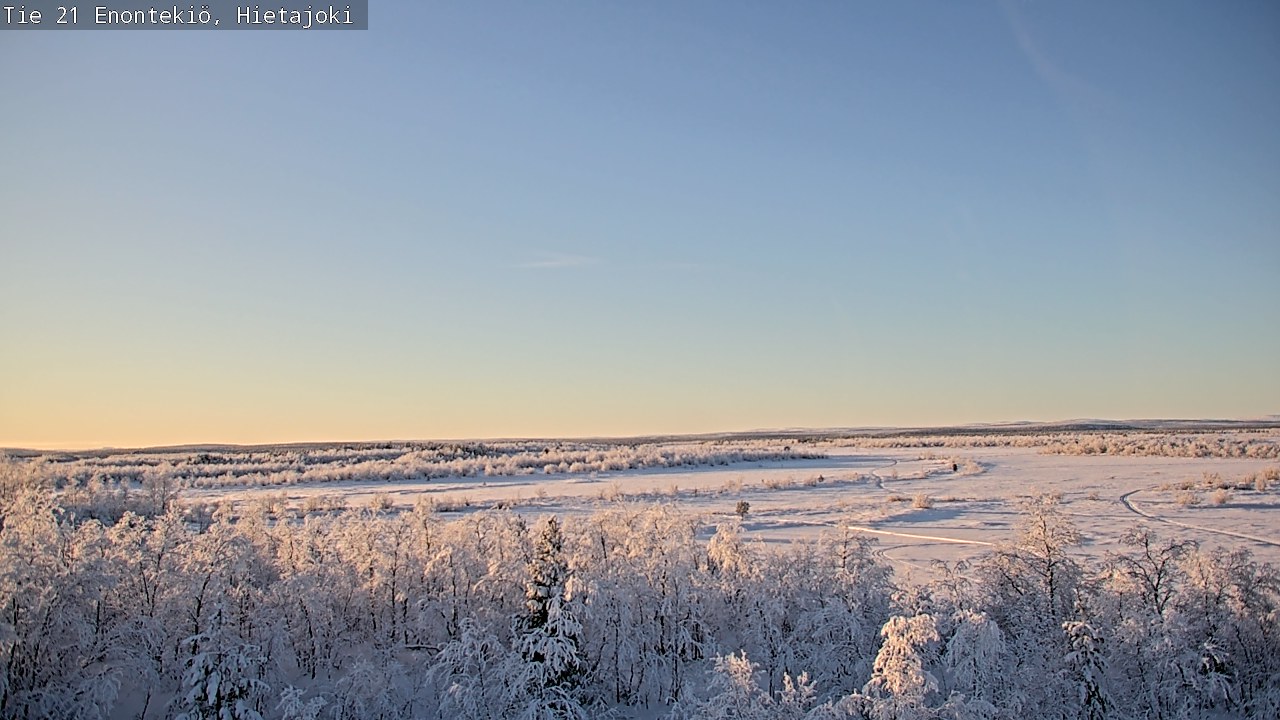 Weather Camera Image Väg 21 Enontekis, Hietajoki, Enontekiö, Lappi