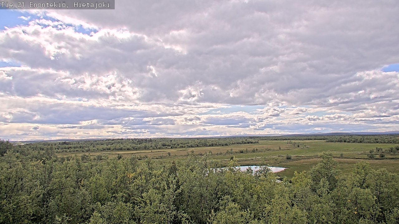 Weather Camera Image Väg 21 Enontekis, Hietajoki, Enontekiö, Lappi
