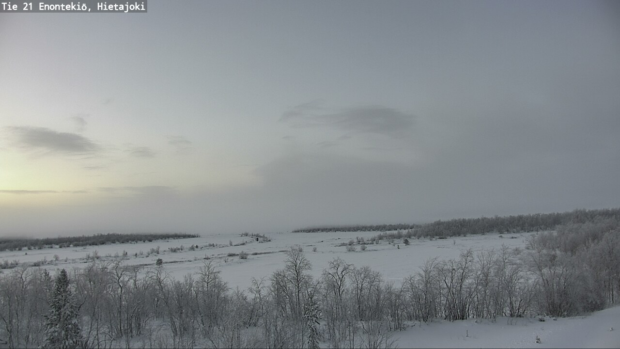 Weather Camera Image Väg 21 Enontekis, Hietajoki, Enontekiö, Lappi