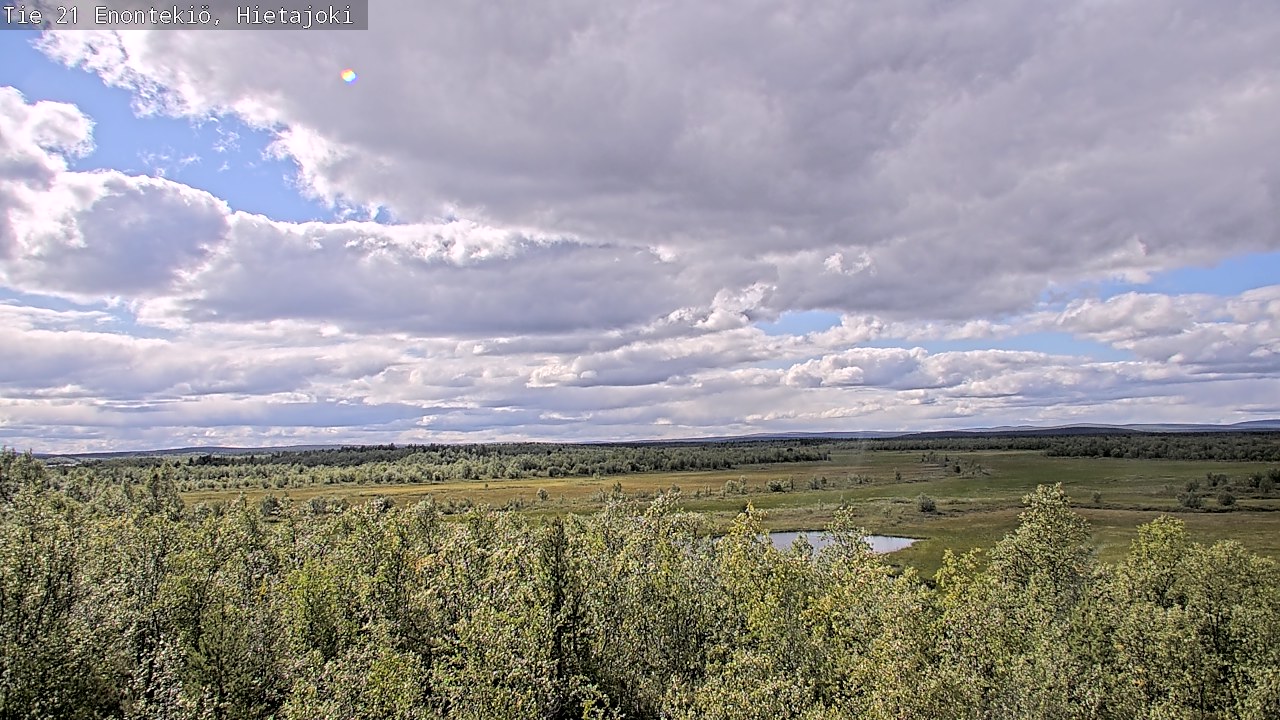 Weather Camera Image Väg 21 Enontekis, Hietajoki, Enontekiö, Lappi