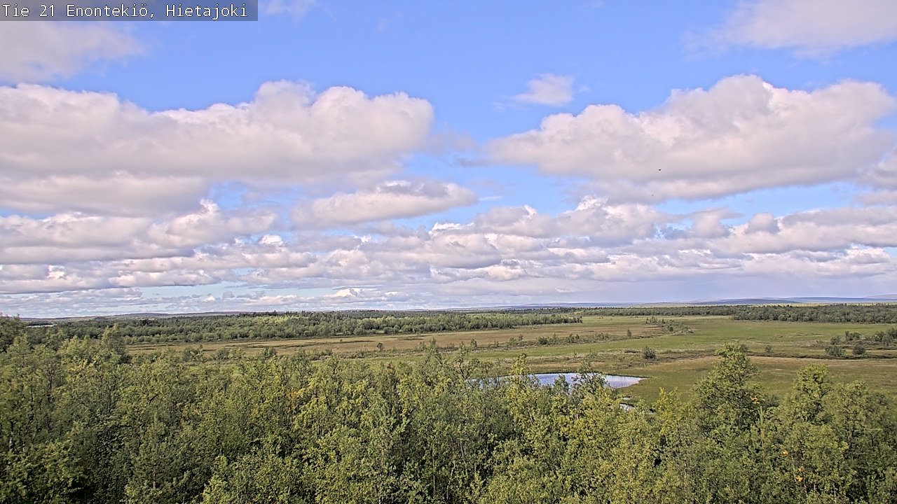 Weather Camera Image Road 21 Enontekiö, Hietajoki, Enontekiö, Lappi