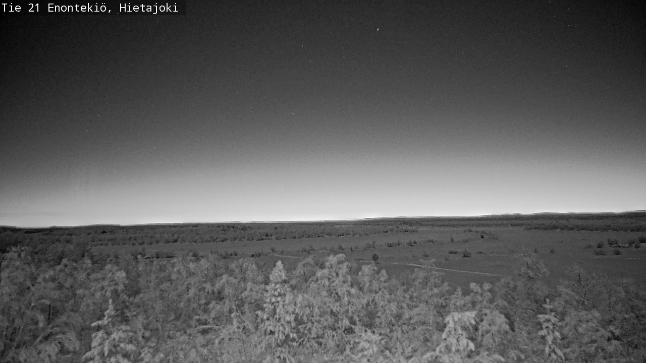 Weather Camera Image Väg 21 Enontekis, Hietajoki, Enontekiö, Lappi