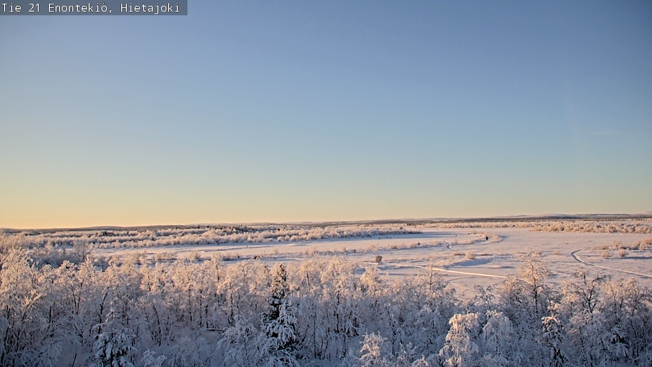 Weather Camera Image Väg 21 Enontekis, Hietajoki, Enontekiö, Lappi