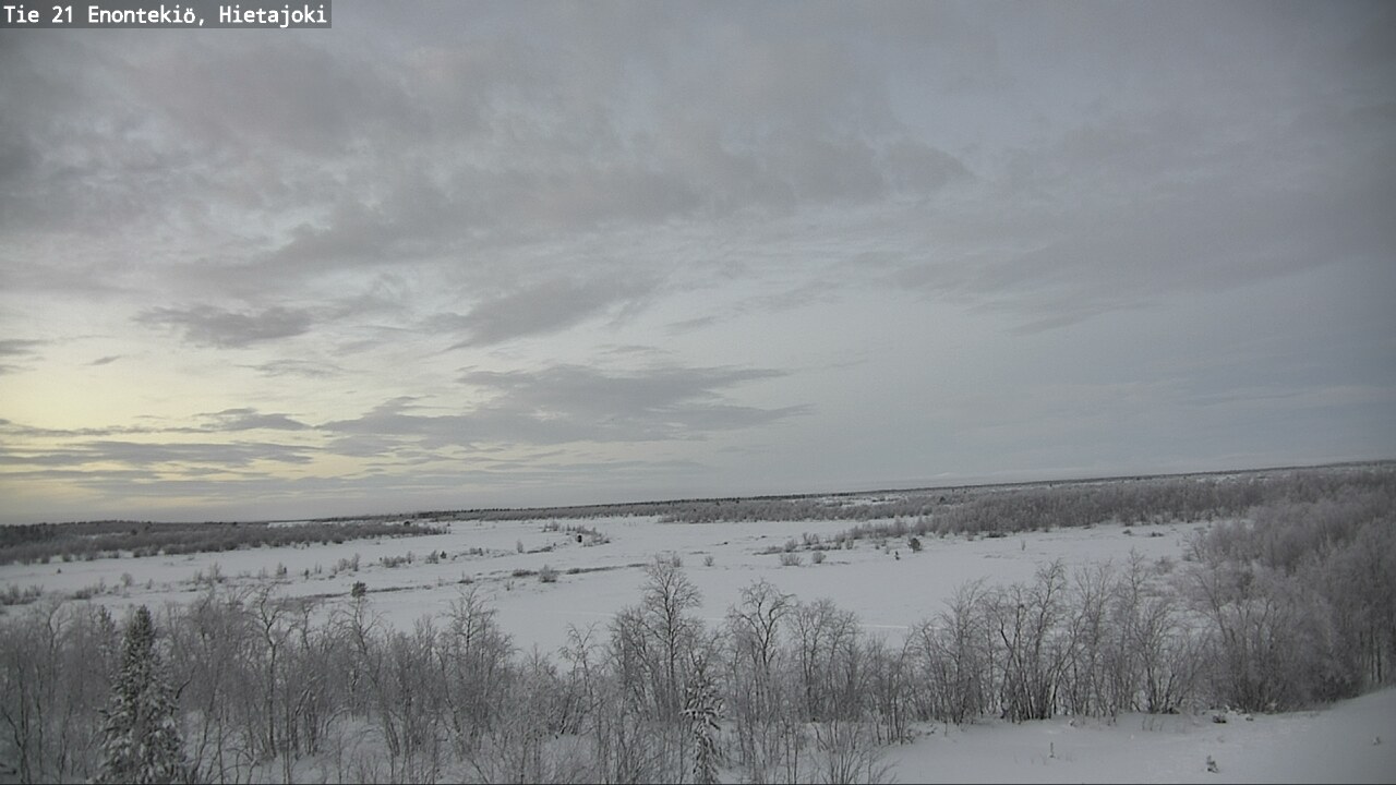 Weather Camera Image Road 21 Enontekiö, Hietajoki, Enontekiö, Lappi