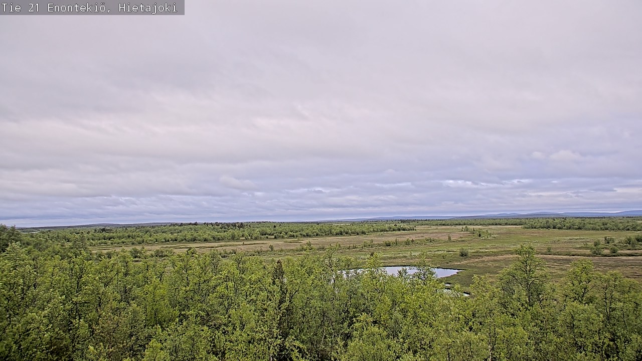 Weather Camera Image Road 21 Enontekiö, Hietajoki, Enontekiö, Lappi