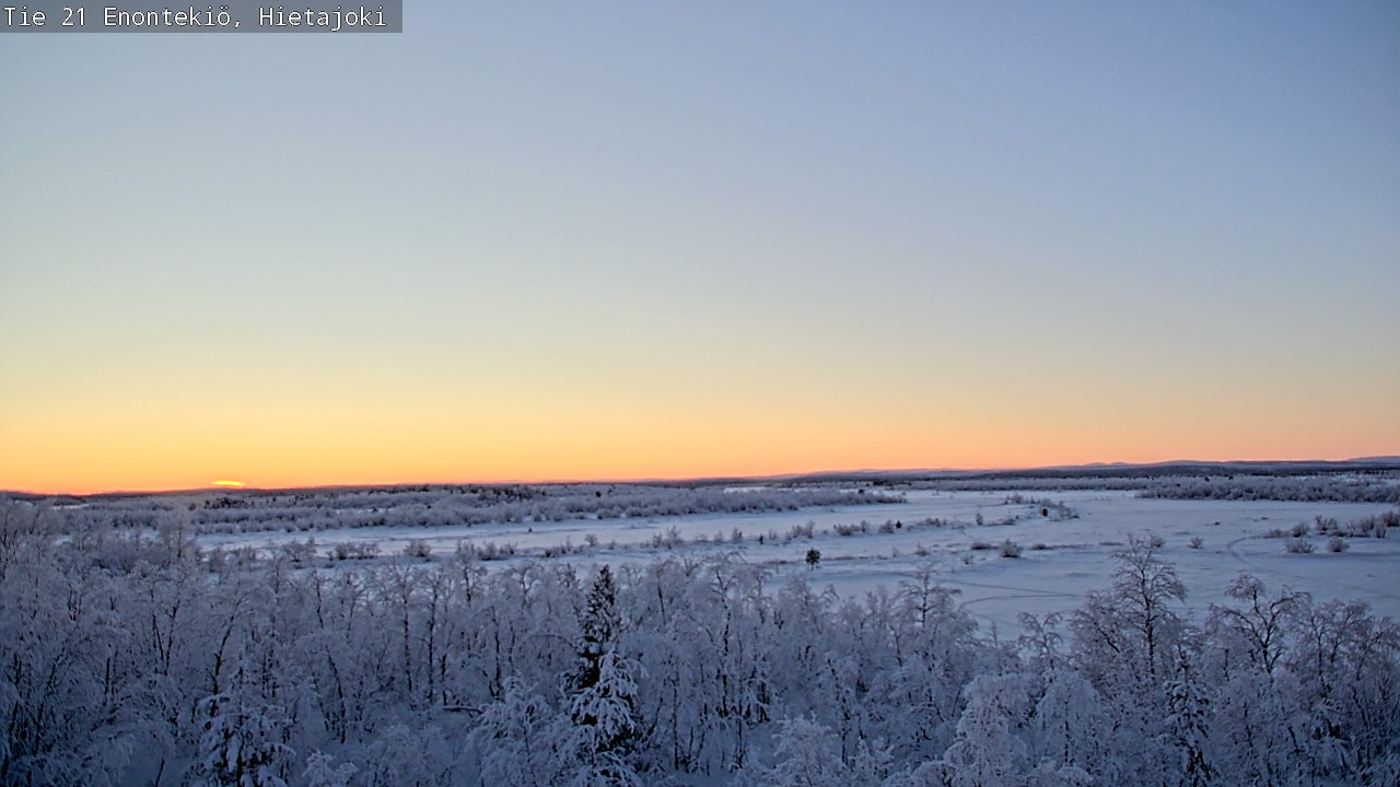 Weather Camera Image Väg 21 Enontekis, Hietajoki, Enontekiö, Lappi