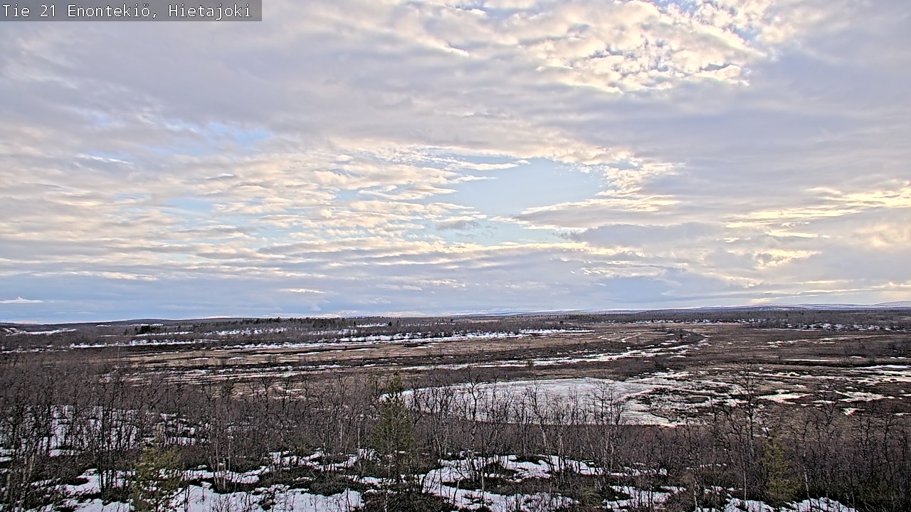 Weather Camera Image Väg 21 Enontekis, Hietajoki, Enontekiö, Lappi