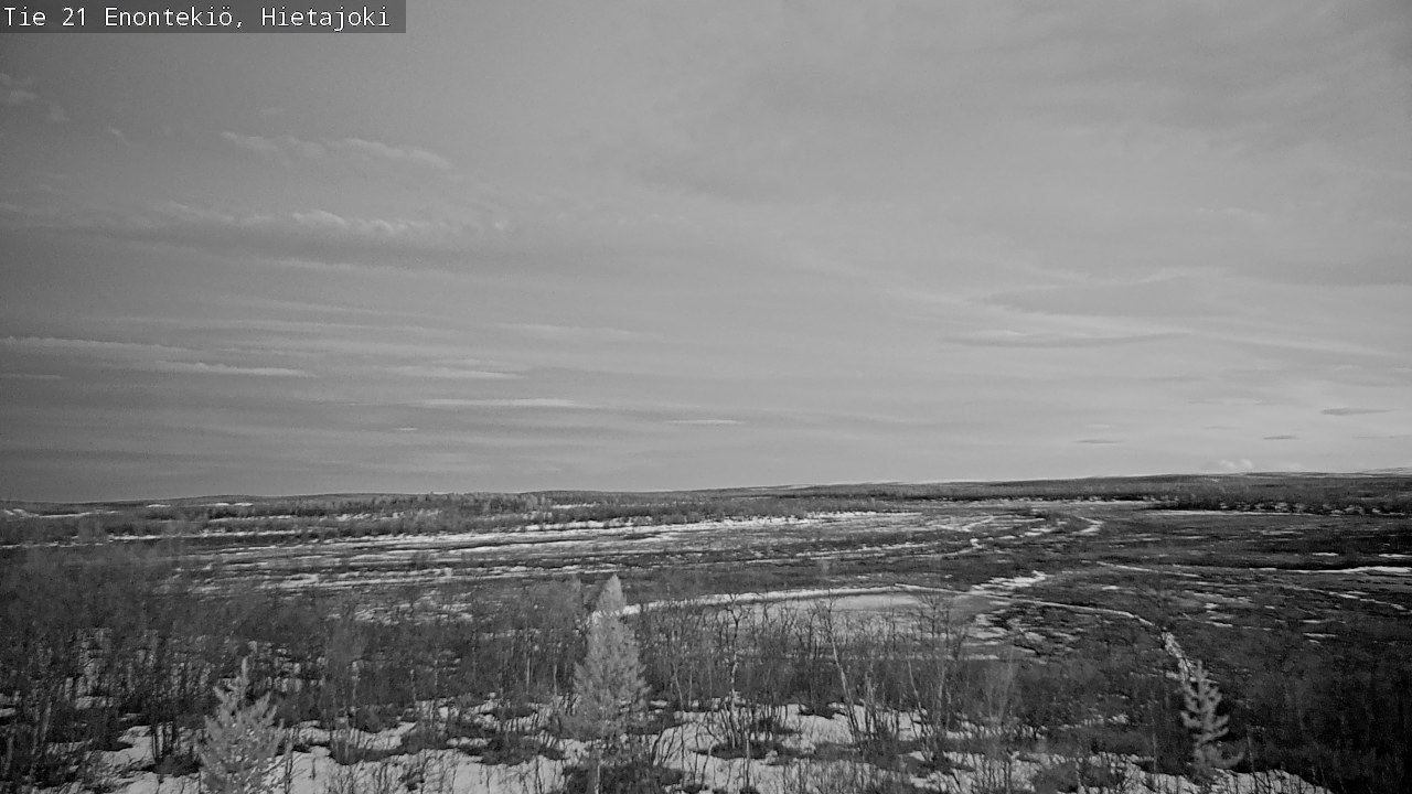 Weather Camera Image Road 21 Enontekiö, Hietajoki, Enontekiö, Lappi