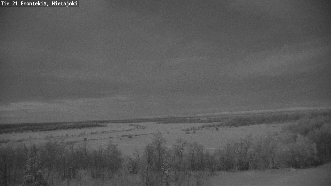 Weather Camera Image Road 21 Enontekiö, Hietajoki, Enontekiö, Lappi