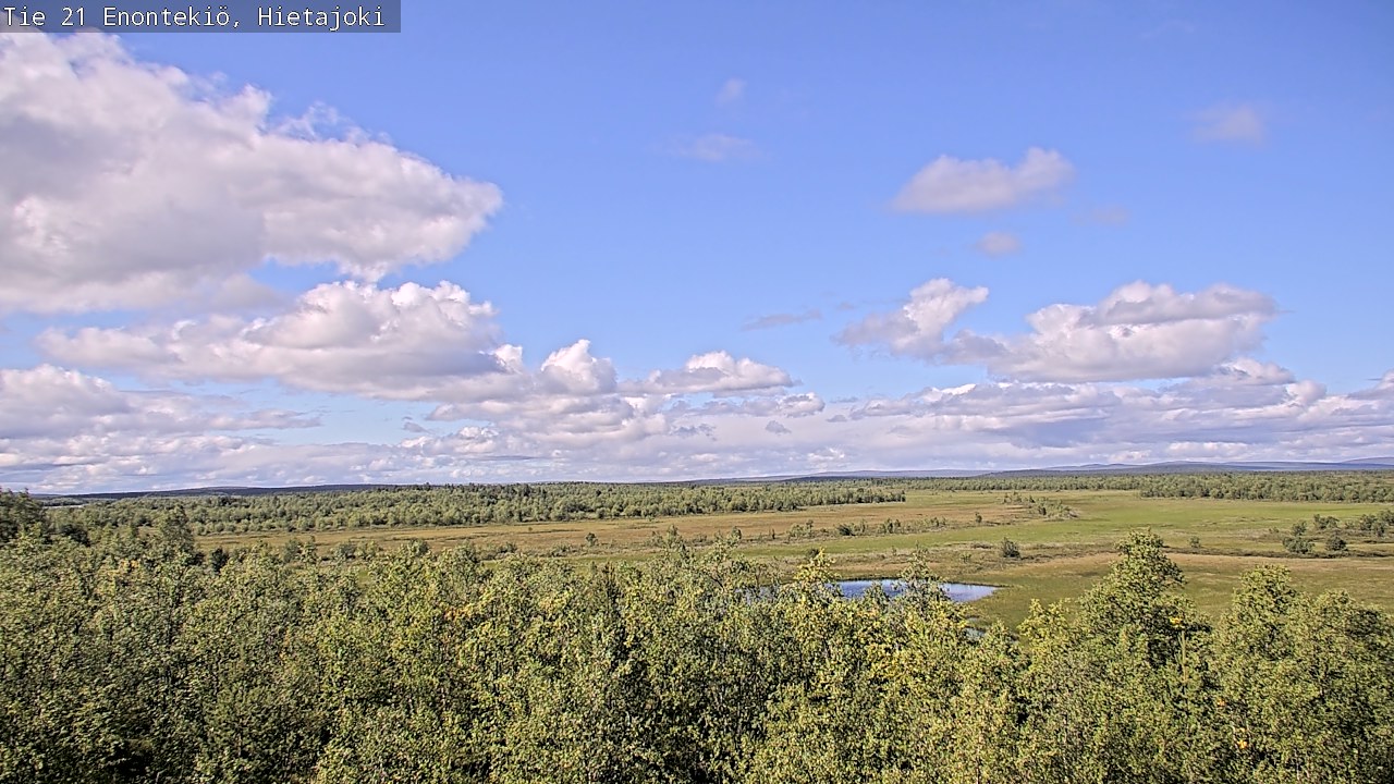 Weather Camera Image Road 21 Enontekiö, Hietajoki, Enontekiö, Lappi
