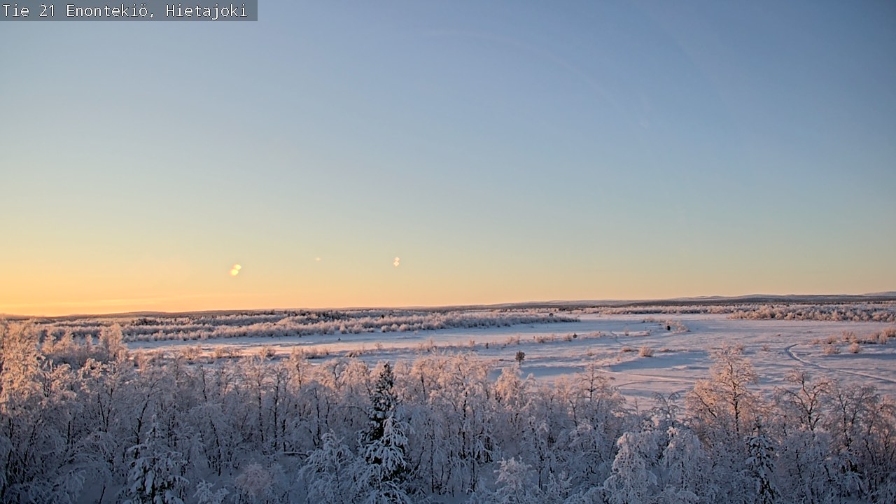 Weather Camera Image Väg 21 Enontekis, Hietajoki, Enontekiö, Lappi