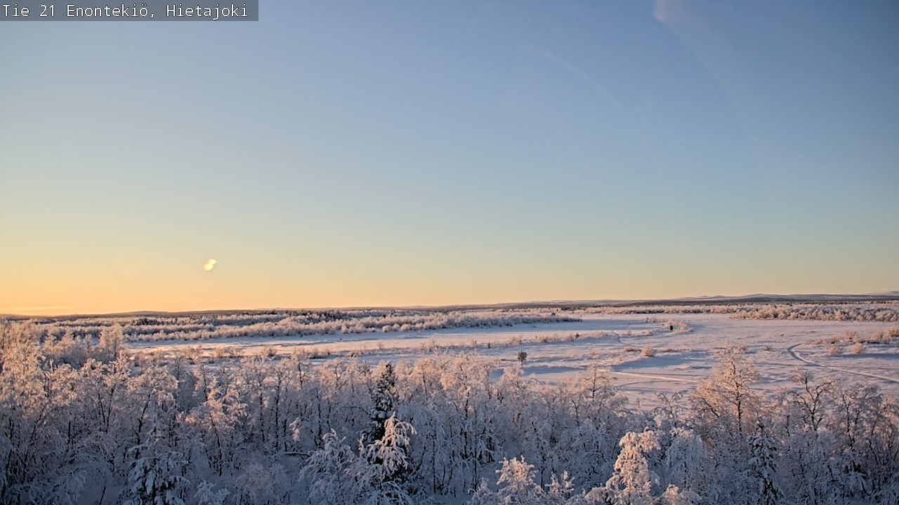 Weather Camera Image Väg 21 Enontekis, Hietajoki, Enontekiö, Lappi