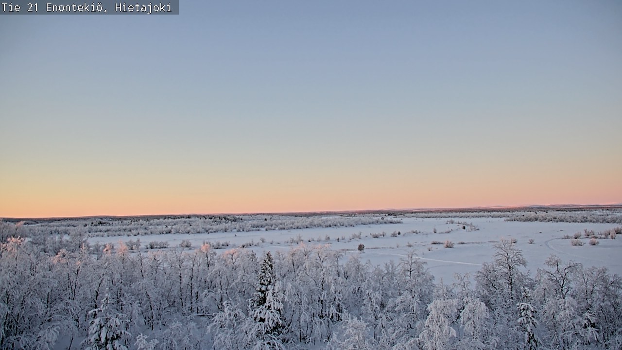Weather Camera Image Road 21 Enontekiö, Hietajoki, Enontekiö, Lappi