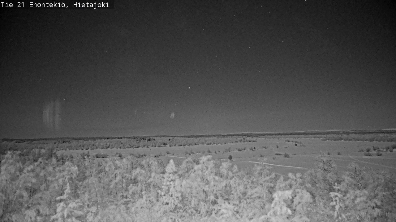 Weather Camera Image Väg 21 Enontekis, Hietajoki, Enontekiö, Lappi