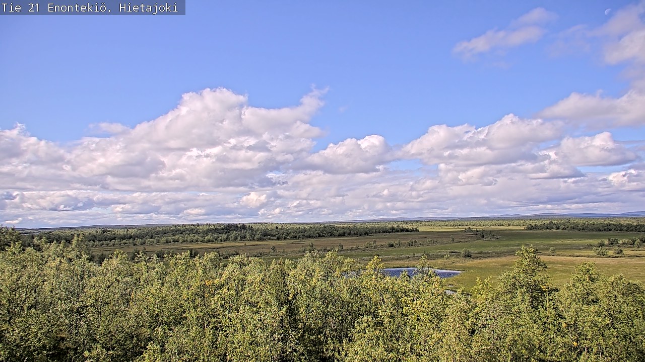 Weather Camera Image Road 21 Enontekiö, Hietajoki, Enontekiö, Lappi