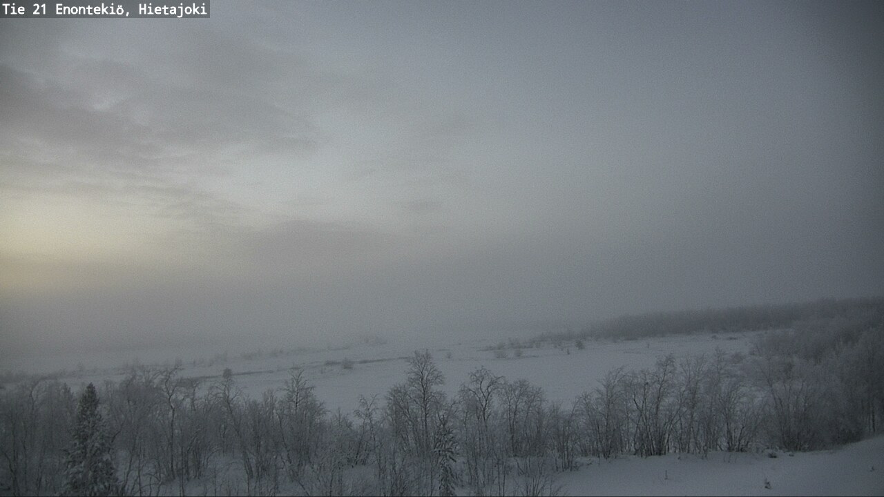 Weather Camera Image Väg 21 Enontekis, Hietajoki, Enontekiö, Lappi