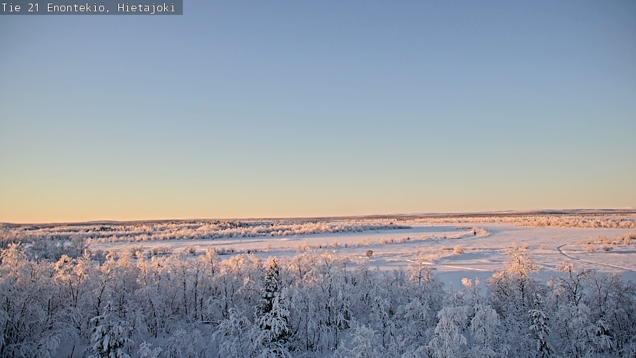 Weather Camera Image Road 21 Enontekiö, Hietajoki, Enontekiö, Lappi