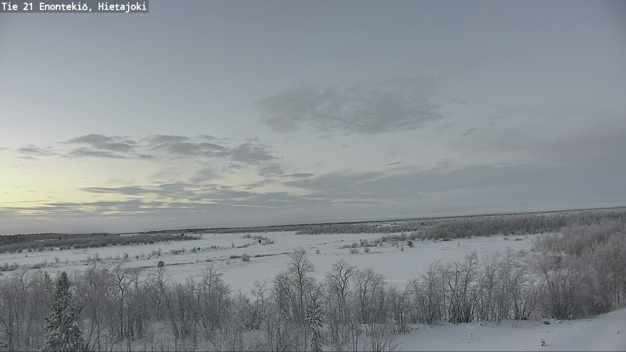 Weather Camera Image Väg 21 Enontekis, Hietajoki, Enontekiö, Lappi