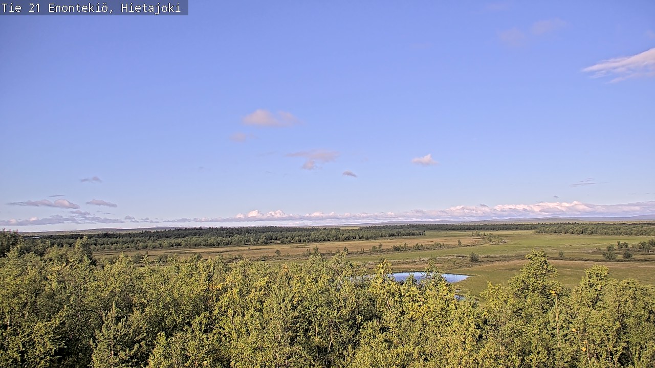 Weather Camera Image Road 21 Enontekiö, Hietajoki, Enontekiö, Lappi