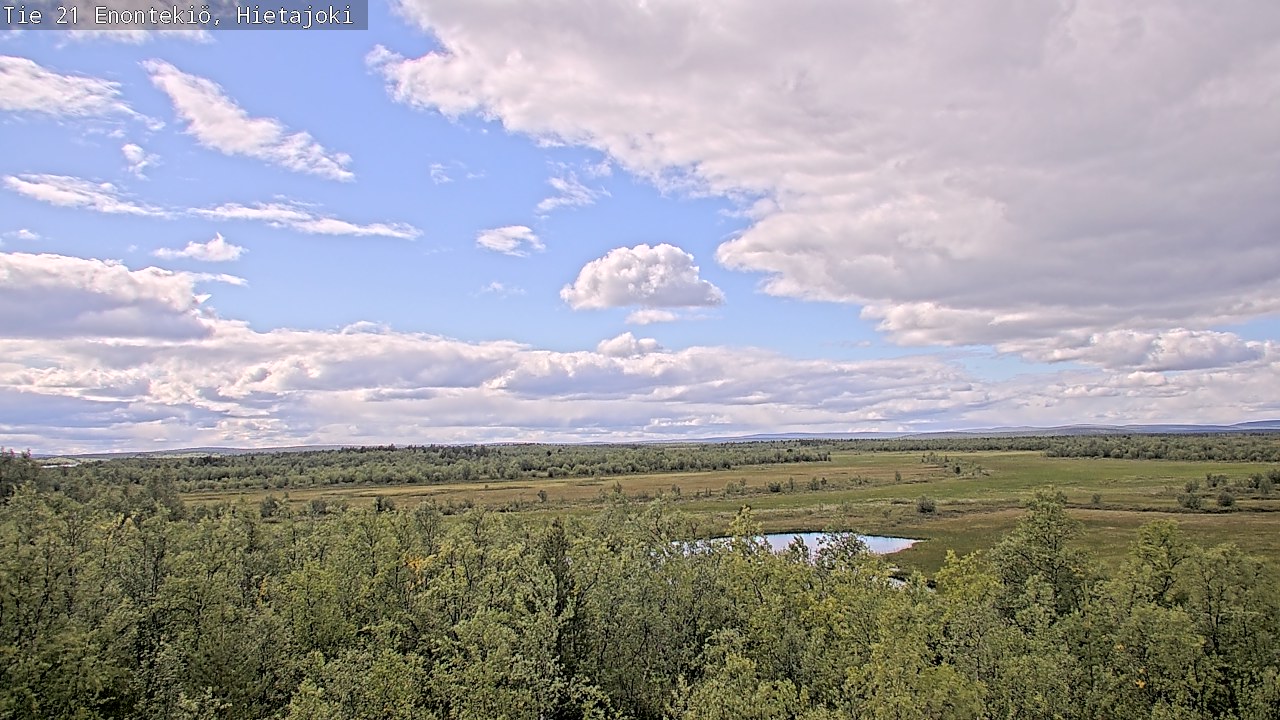 Weather Camera Image Väg 21 Enontekis, Hietajoki, Enontekiö, Lappi