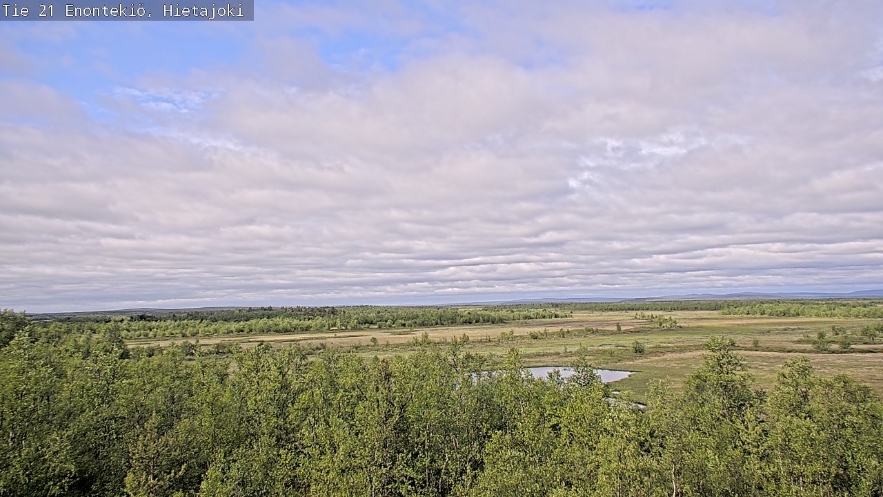Weather Camera Image Väg 21 Enontekis, Hietajoki, Enontekiö, Lappi