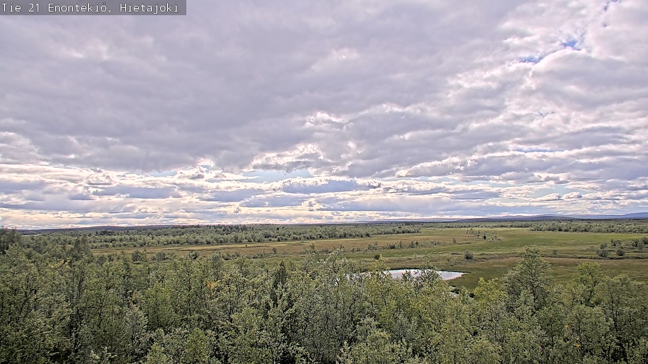 Weather Camera Image Väg 21 Enontekis, Hietajoki, Enontekiö, Lappi