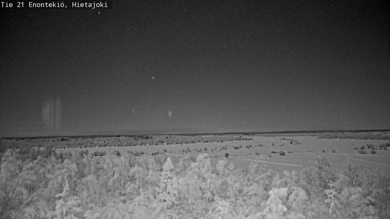 Weather Camera Image Väg 21 Enontekis, Hietajoki, Enontekiö, Lappi