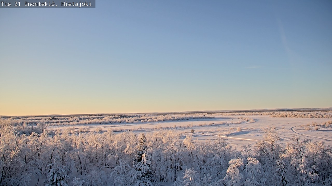 Weather Camera Image Väg 21 Enontekis, Hietajoki, Enontekiö, Lappi