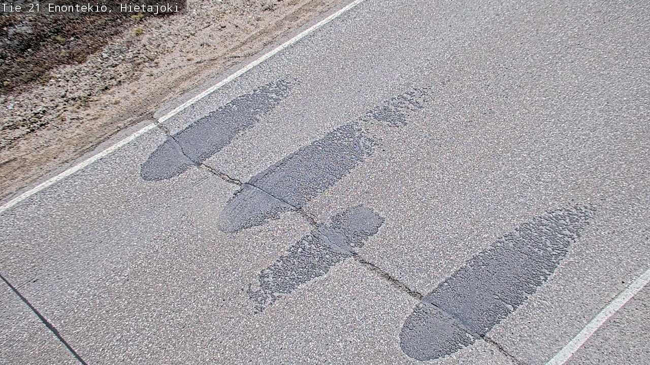 Weather Camera Image Road 21 Enontekiö, Hietajoki, Enontekiö, Lappi