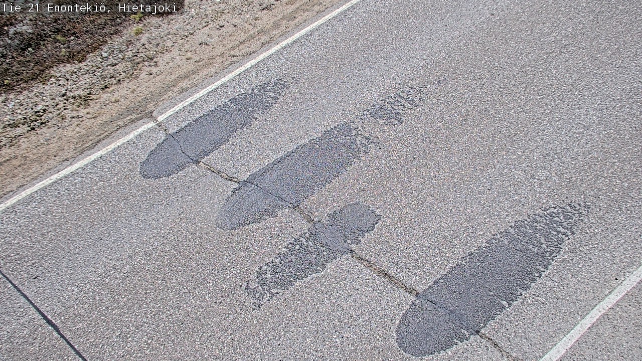 Weather Camera Image Road 21 Enontekiö, Hietajoki, Enontekiö, Lappi