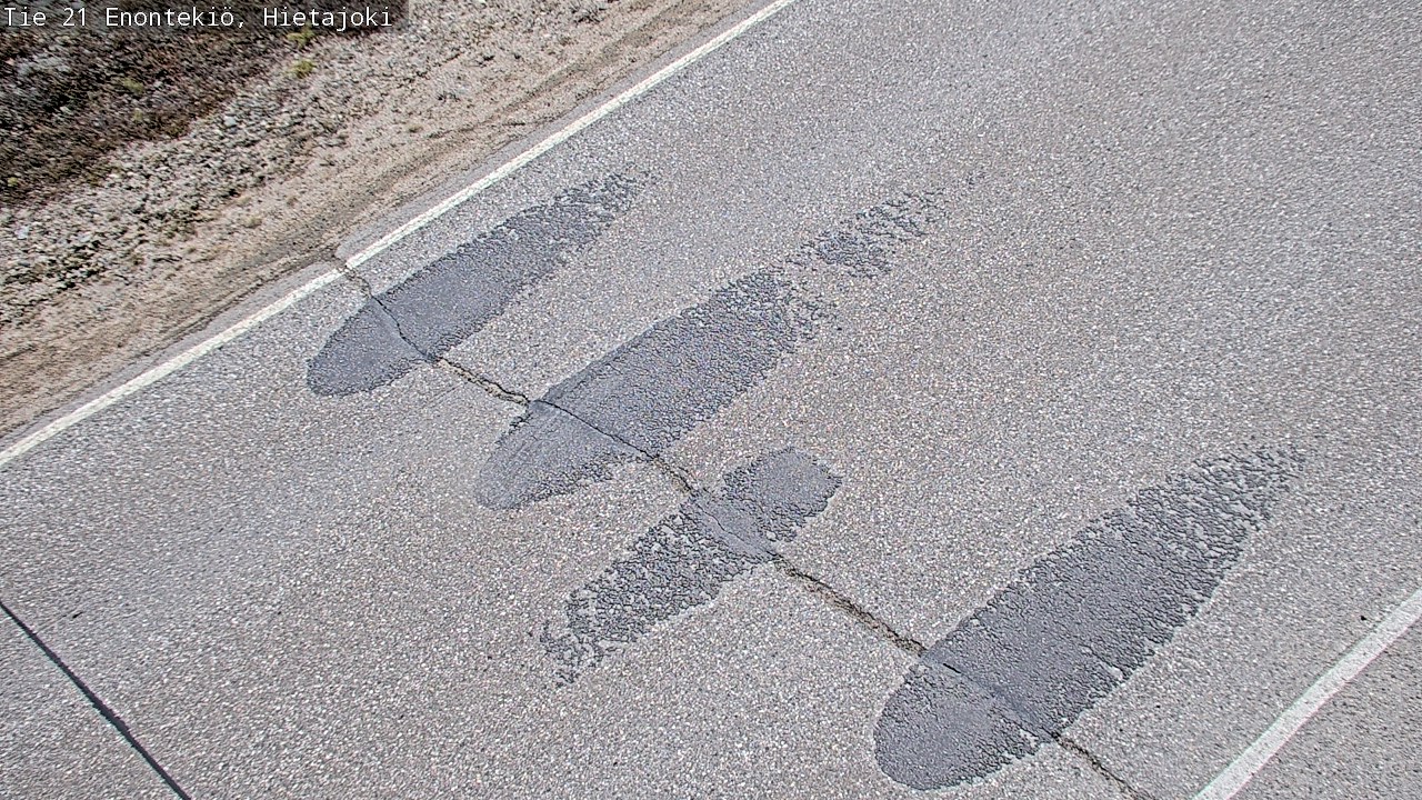 Weather Camera Image Road 21 Enontekiö, Hietajoki, Enontekiö, Lappi