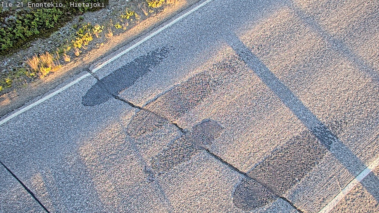 Weather Camera Image Road 21 Enontekiö, Hietajoki, Enontekiö, Lappi