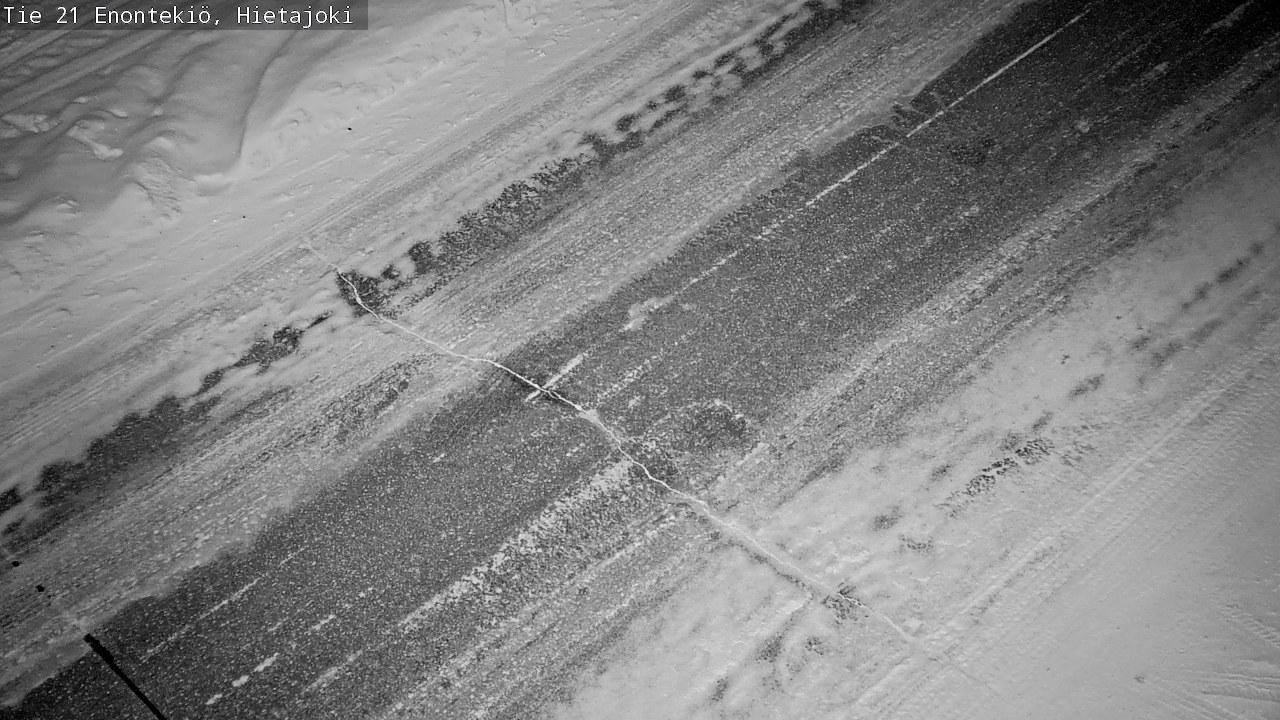 Weather Camera Image Road 21 Enontekiö, Hietajoki, Enontekiö, Lappi