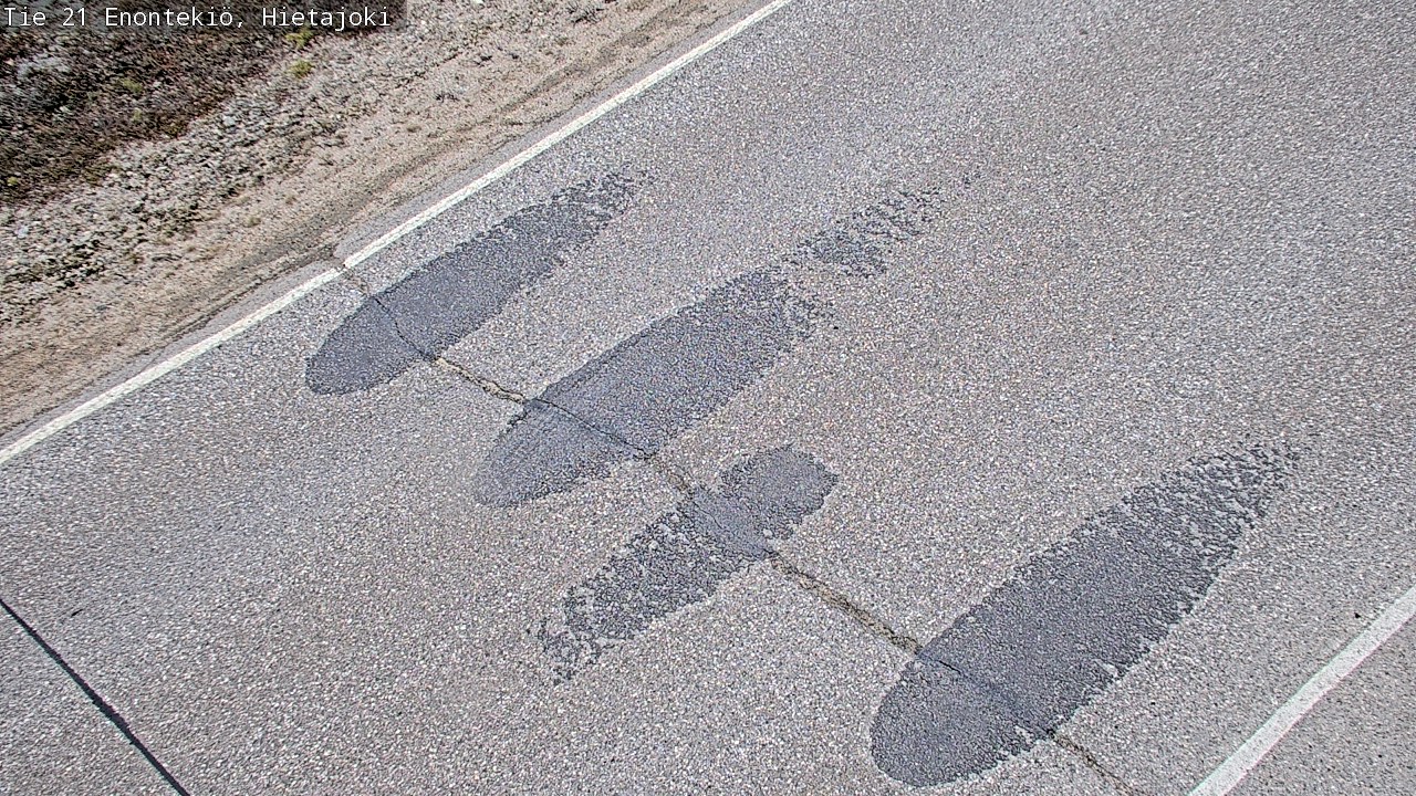 Weather Camera Image Road 21 Enontekiö, Hietajoki, Enontekiö, Lappi