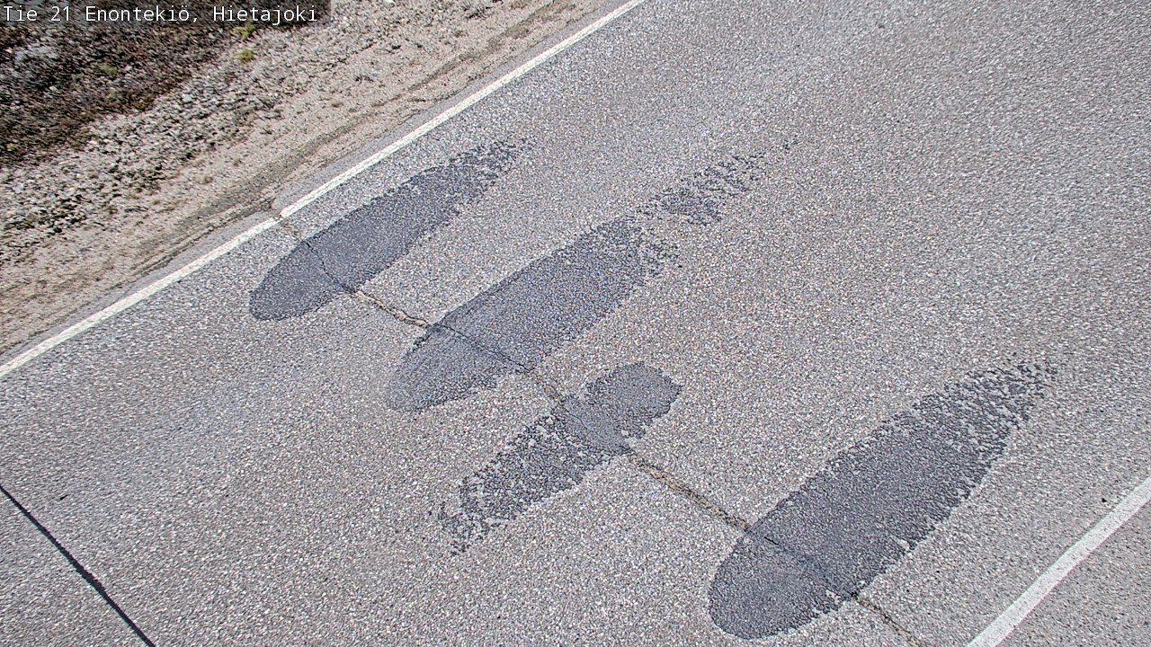 Weather Camera Image Road 21 Enontekiö, Hietajoki, Enontekiö, Lappi