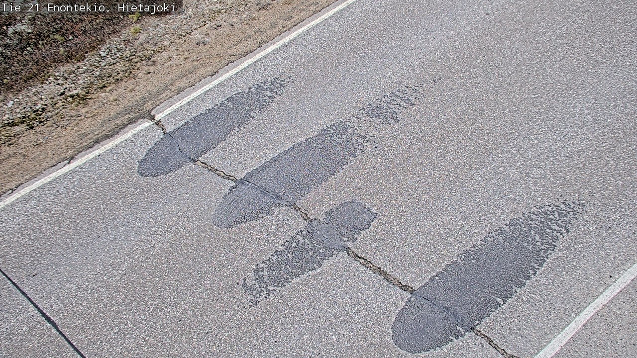 Weather Camera Image Road 21 Enontekiö, Hietajoki, Enontekiö, Lappi