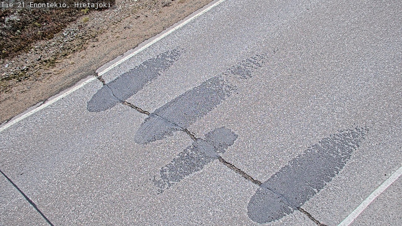 Weather Camera Image Road 21 Enontekiö, Hietajoki, Enontekiö, Lappi