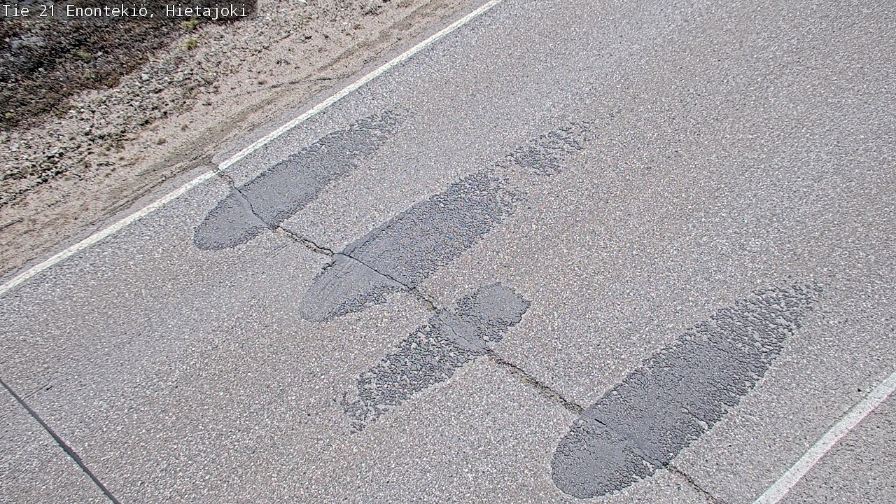 Weather Camera Image Road 21 Enontekiö, Hietajoki, Enontekiö, Lappi