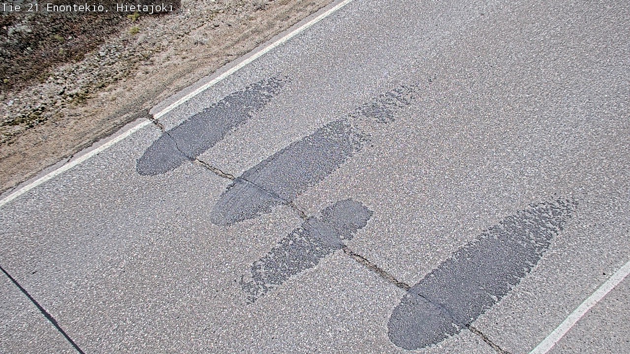 Weather Camera Image Road 21 Enontekiö, Hietajoki, Enontekiö, Lappi