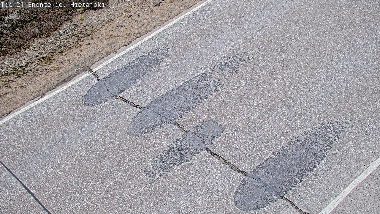 Weather Camera Image Road 21 Enontekiö, Hietajoki, Enontekiö, Lappi