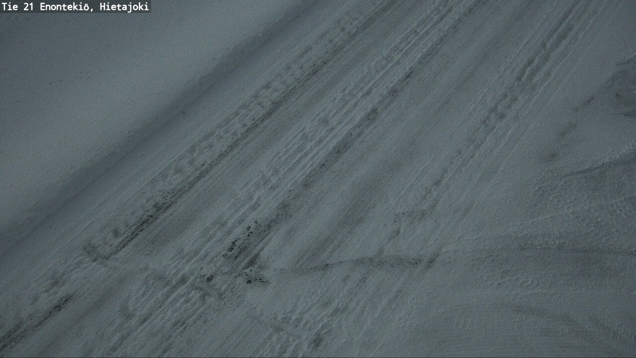 Weather Camera Image Road 21 Enontekiö, Hietajoki, Enontekiö, Lappi