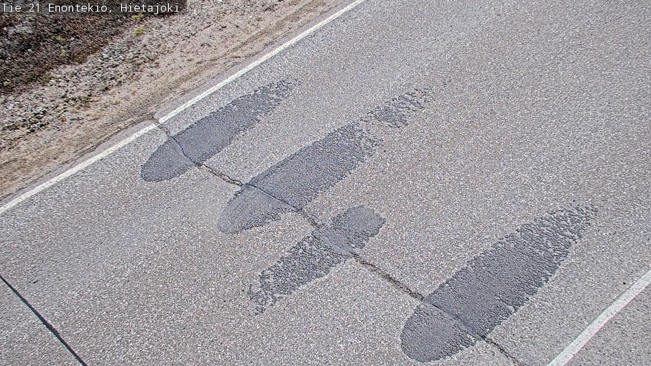 Weather Camera Image Road 21 Enontekiö, Hietajoki, Enontekiö, Lappi