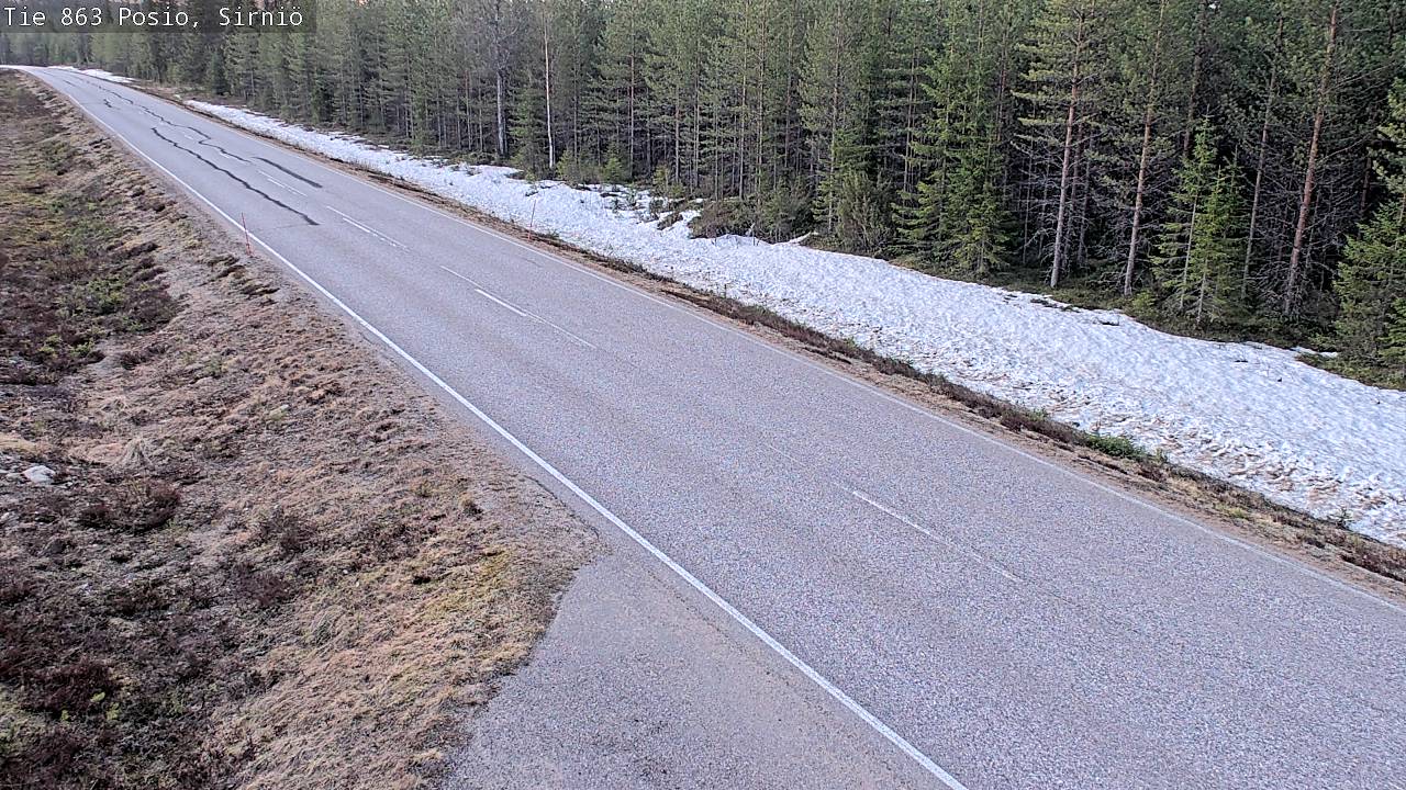 Weather Camera Image Väg 863 Posio, Sirniö, Posio, Lappi