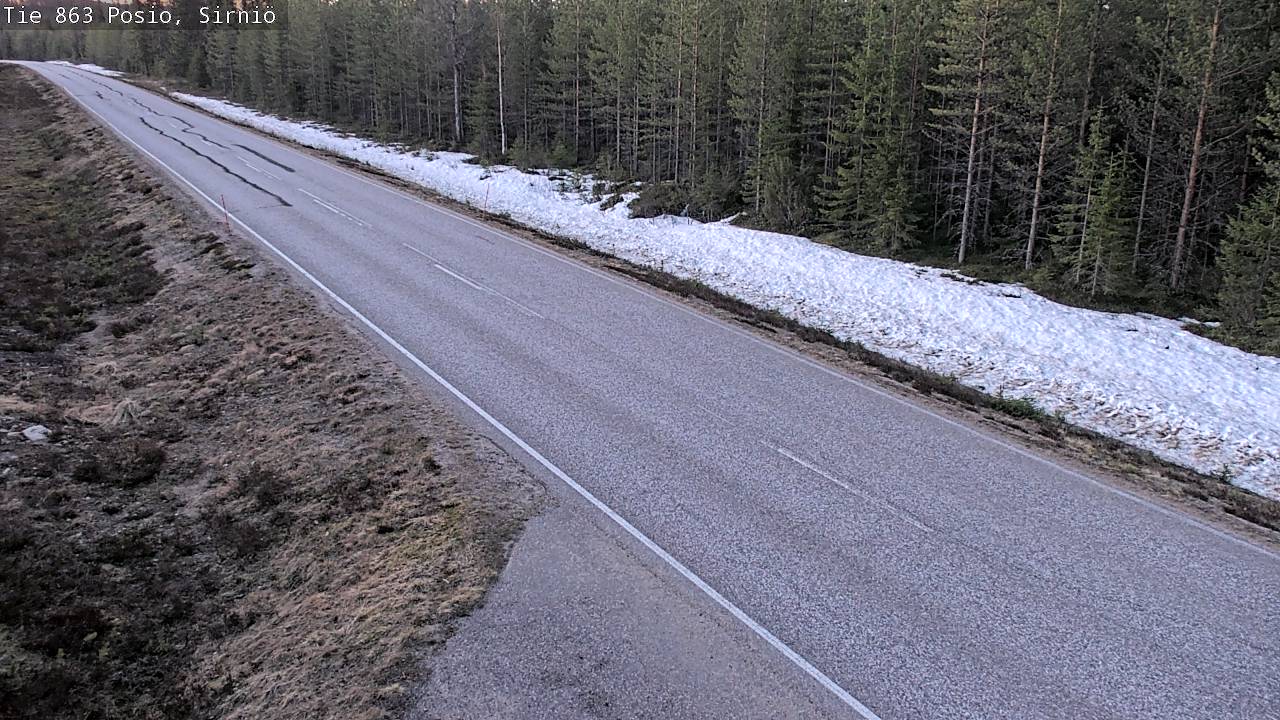 Weather Camera Image Väg 863 Posio, Sirniö, Posio, Lappi
