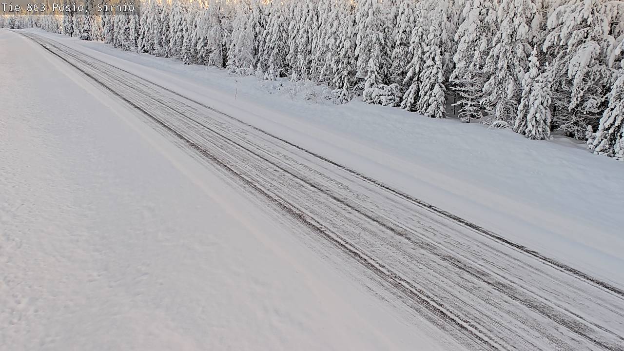 Weather Camera Image Väg 863 Posio, Sirniö, Posio, Lappi