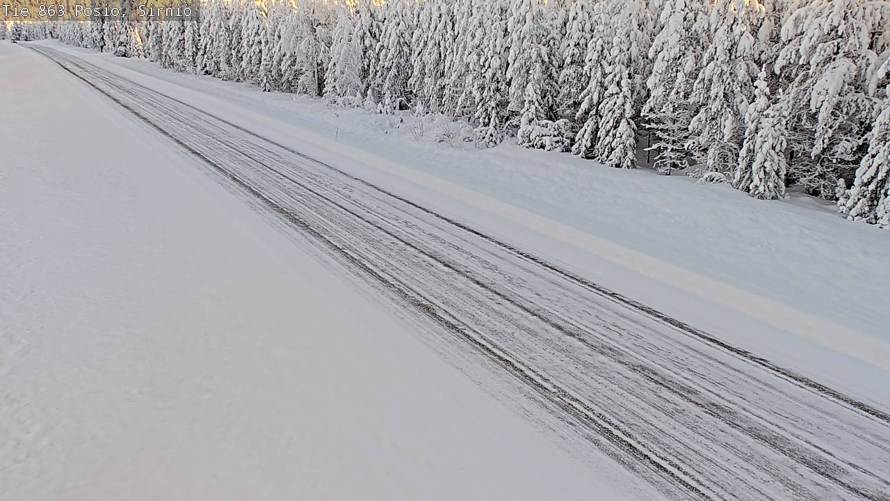 Weather Camera Image Väg 863 Posio, Sirniö, Posio, Lappi
