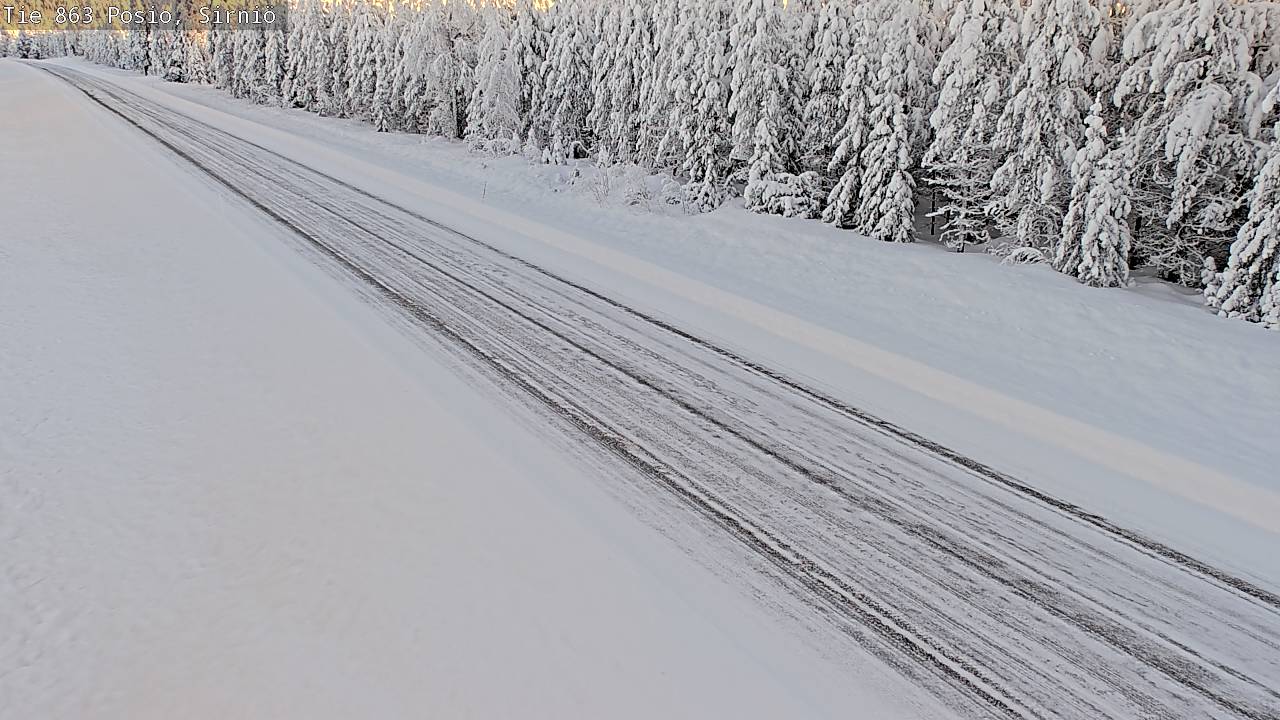 Weather Camera Image Väg 863 Posio, Sirniö, Posio, Lappi