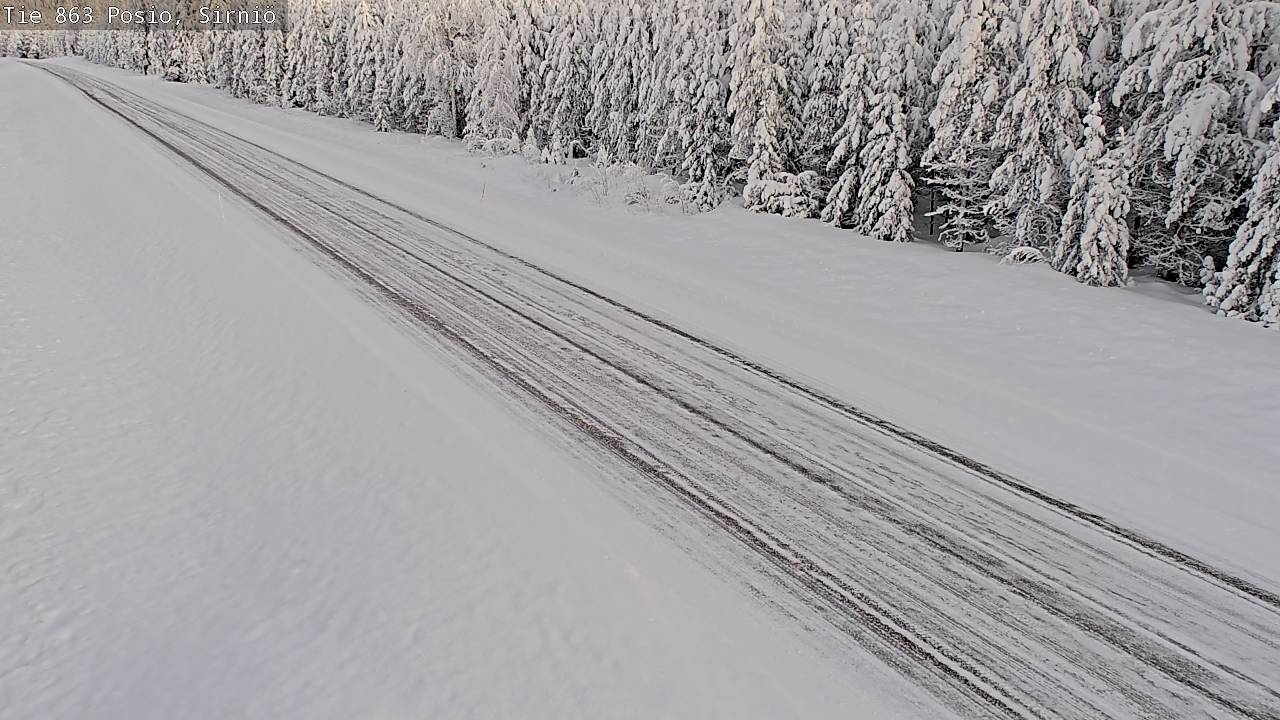 Weather Camera Image Väg 863 Posio, Sirniö, Posio, Lappi