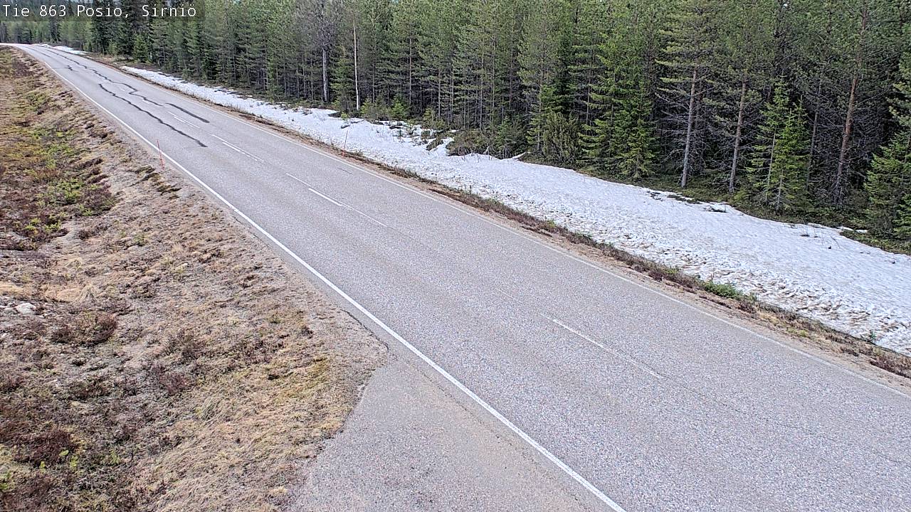 Weather Camera Image Road 863 Posio, Sirniö, Posio, Lappi