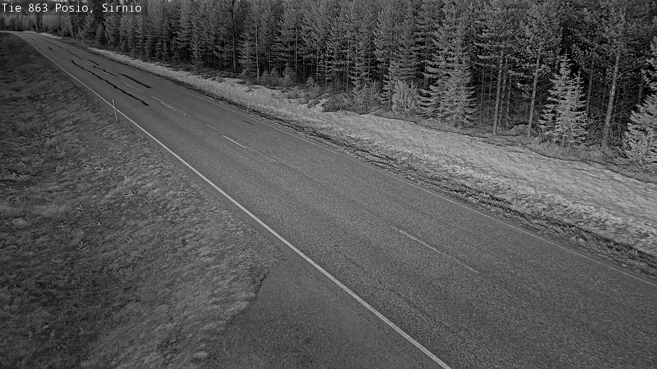 Weather Camera Image Väg 863 Posio, Sirniö, Posio, Lappi